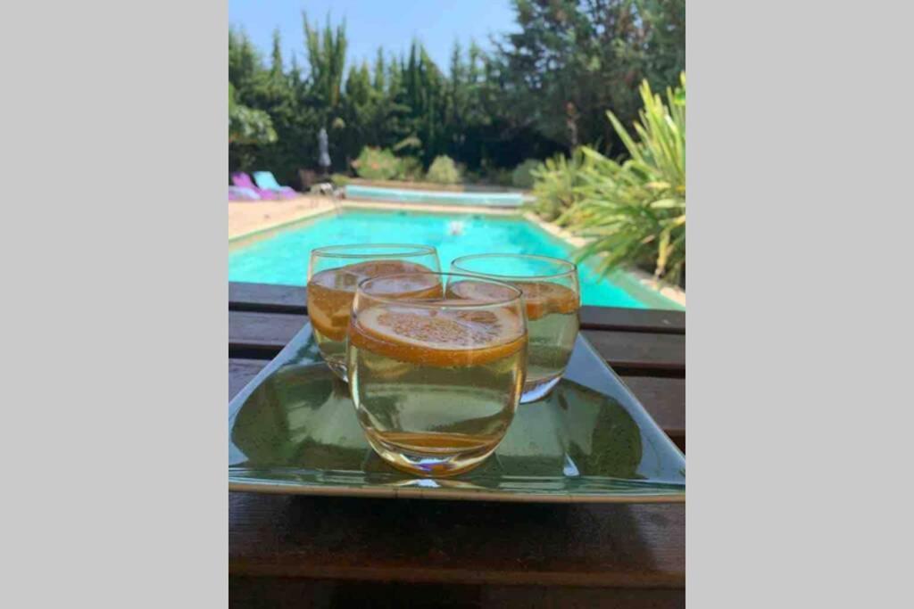 Peaceful 3 Bedroom 8 Person Ground Floor Apartment With Large Private Heated Pool La Digne-d'Amont Luaran gambar